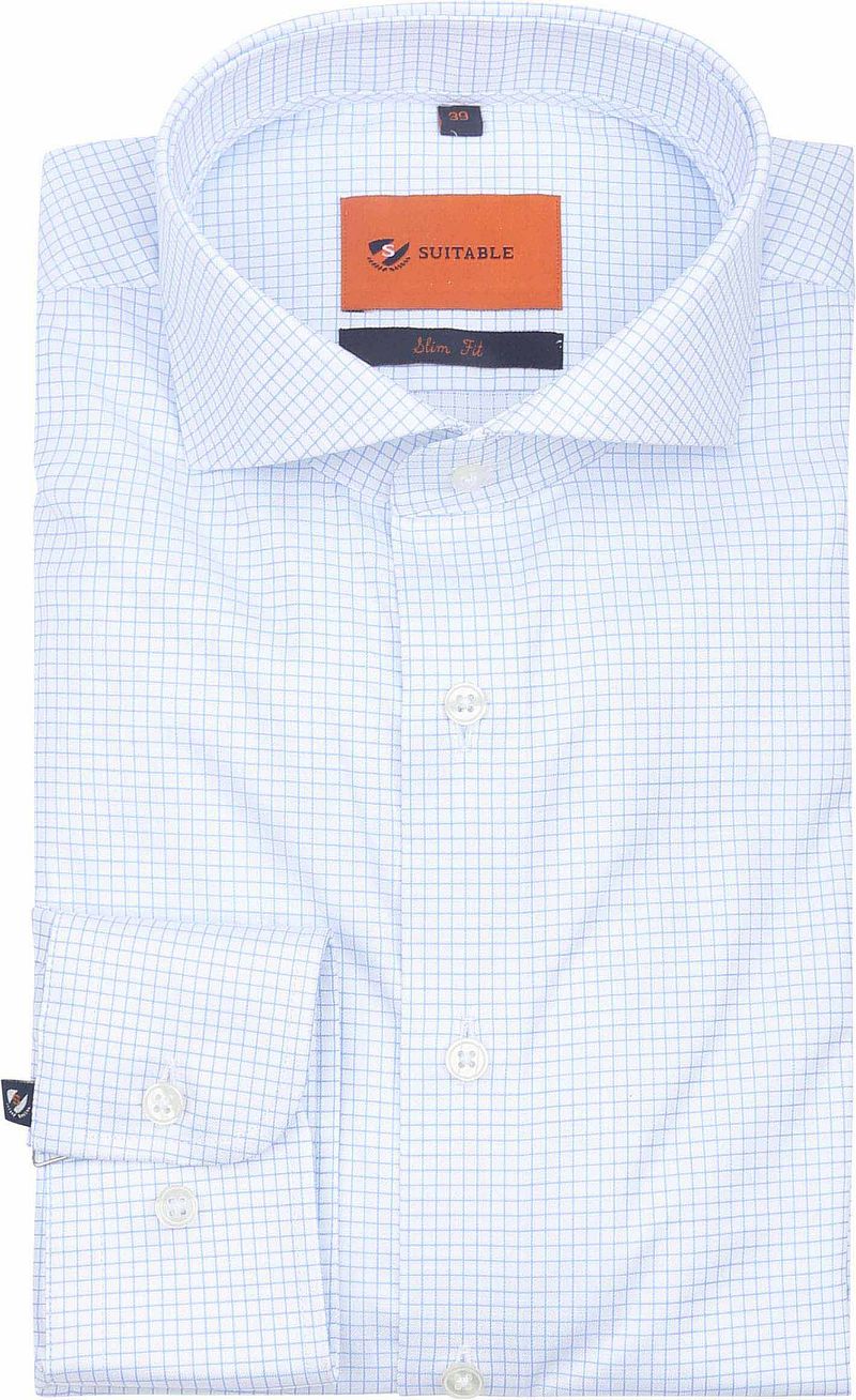 Suitable Shirt Stripe Light Blue Non Iron - Größe 39 günstig online kaufen