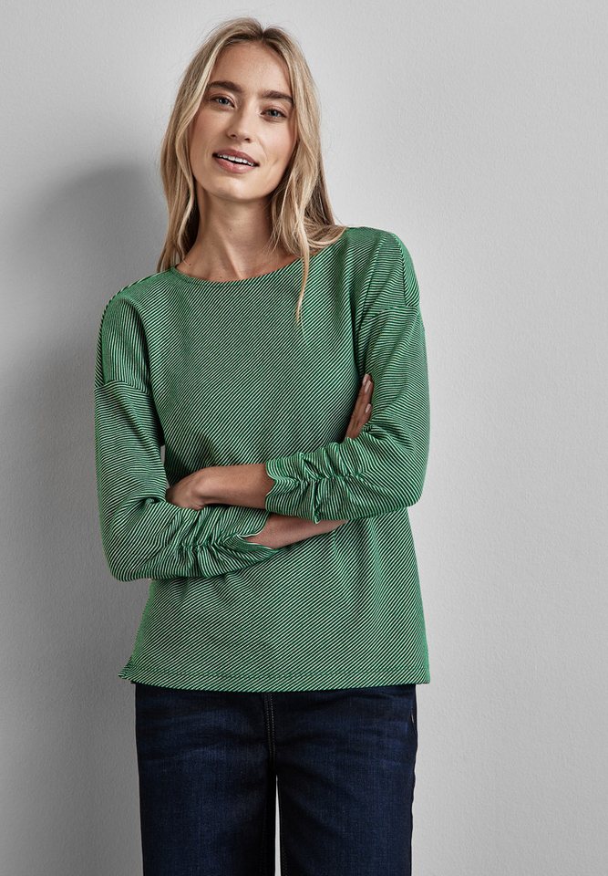 STREET ONE 3/4-Arm-Shirt mit U-Boot-Ausschnitt günstig online kaufen