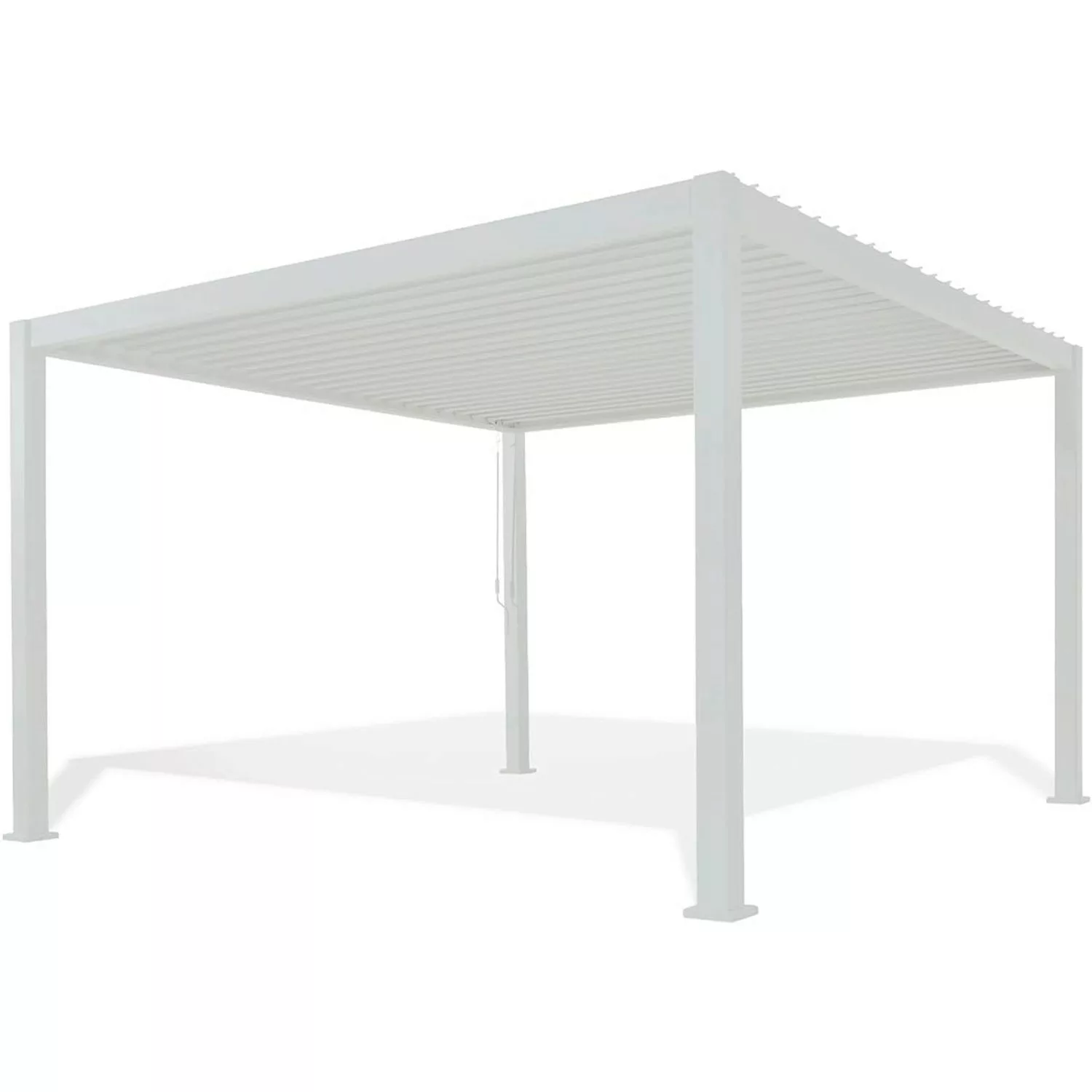 Weide Classic Alu-Stahl Pavillon 3 x 3 M WEISS Pergola Freistehend günstig online kaufen