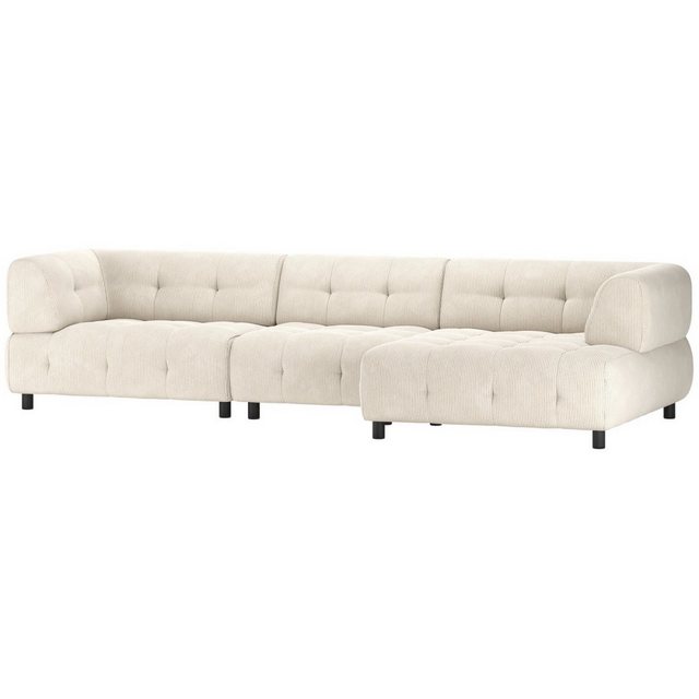 WOOOD Ecksofa Chaiselongue Louis mit Cordbezug Rechts günstig online kaufen