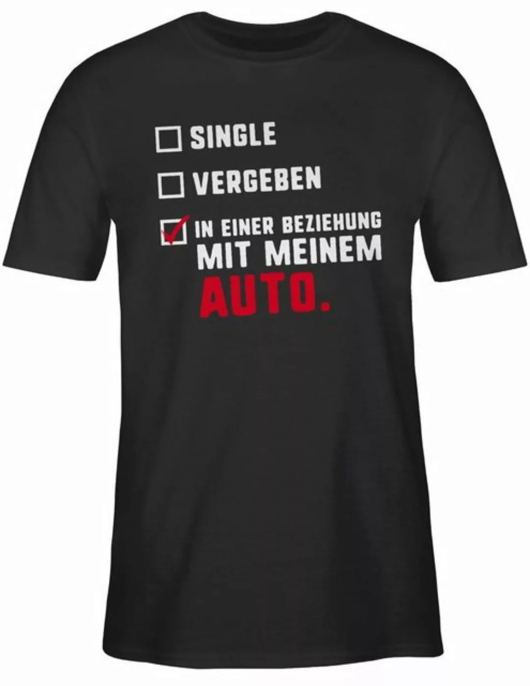 Shirtracer T-Shirt Single Vergeben Auto Auto günstig online kaufen