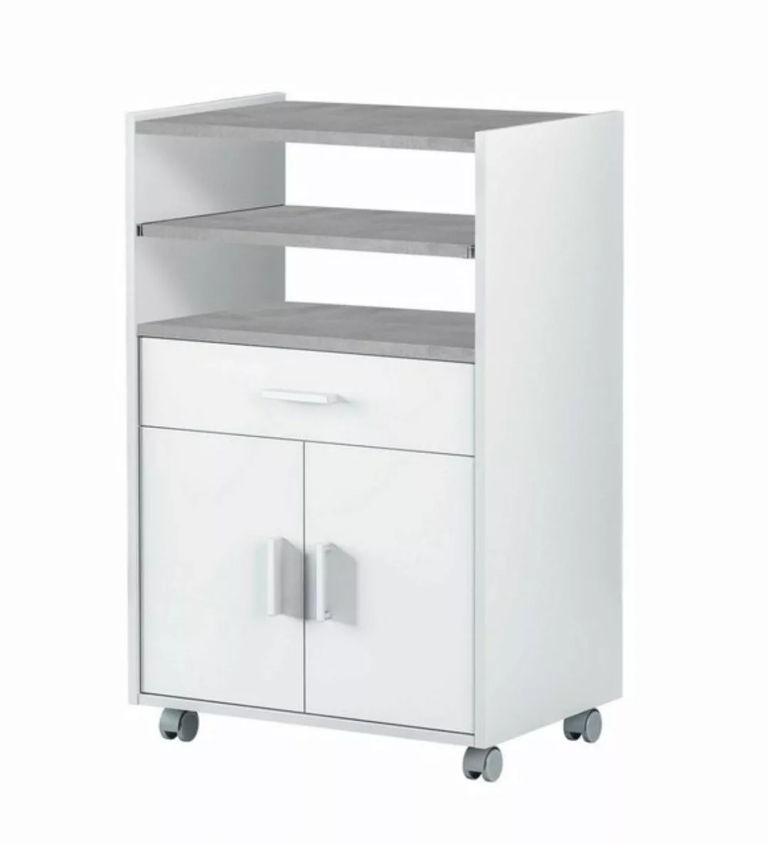 freiraum Mehrzweckschrank TIDY in Artik-Weiß/Beton-Grau - 59x92x40 (BxHxT) günstig online kaufen