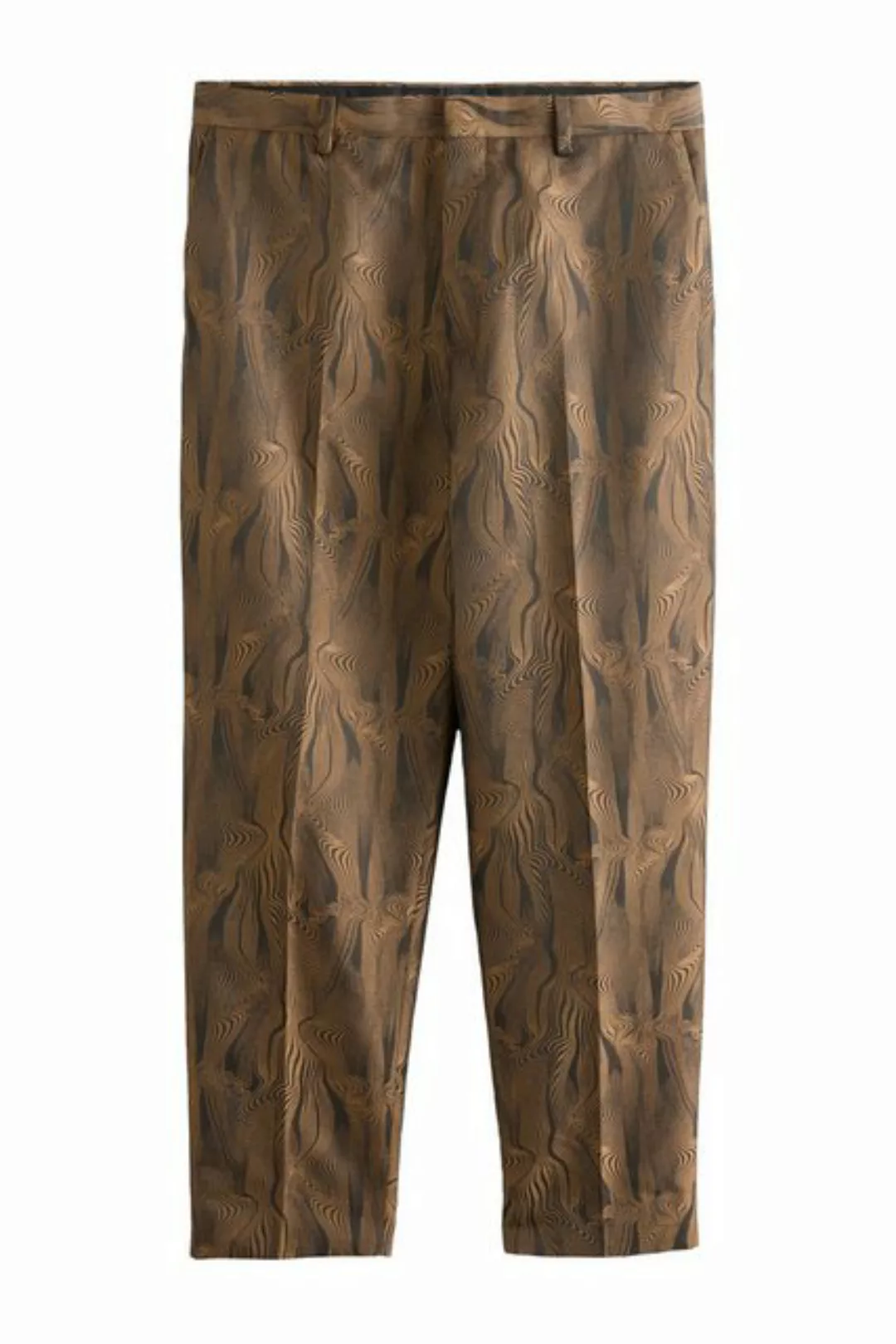 Next Anzughose Slim Fit Goldfarbener Jacquard-Smoking: Hose (1-tlg) günstig online kaufen