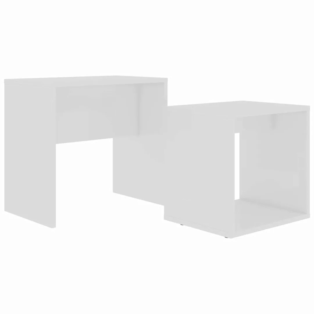 Couchtisch-set Weiß 48 X 30 X 45 Cm Spanplatte günstig online kaufen