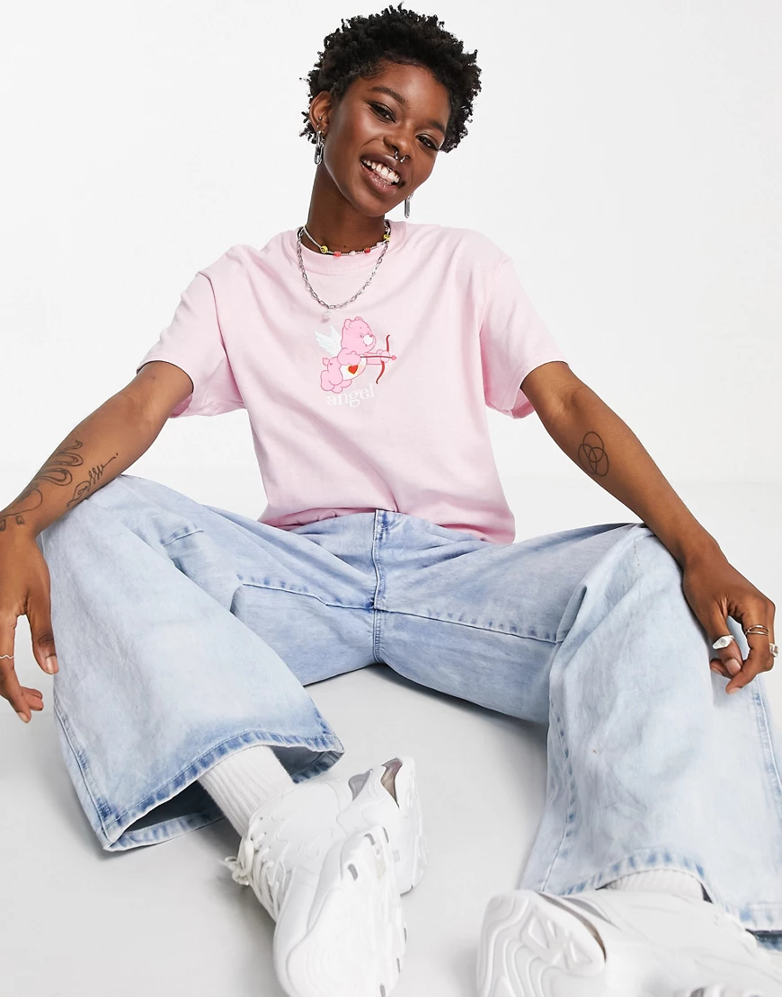Skinnydip x Care Bears – Oversize-T-Shirt in Rosa günstig online kaufen
