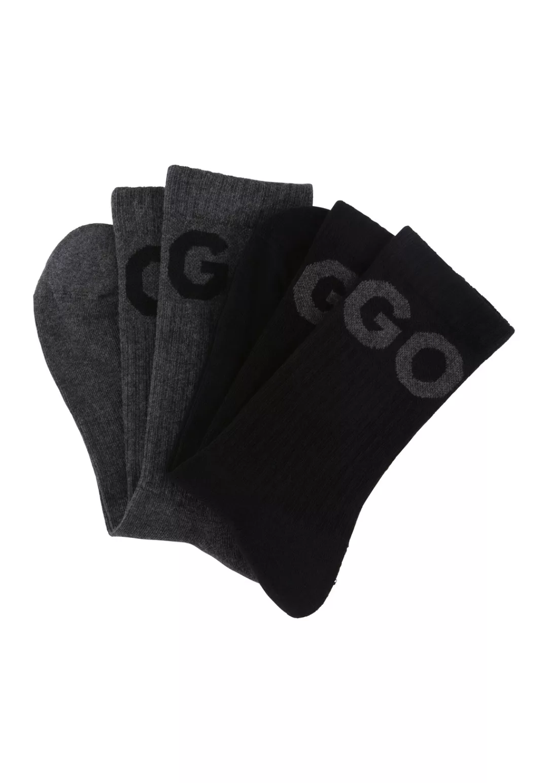 HUGO Underwear Socken "2P QS RIB ICONCOL CC", (Packung, 2 Paar, 2er Pack), günstig online kaufen