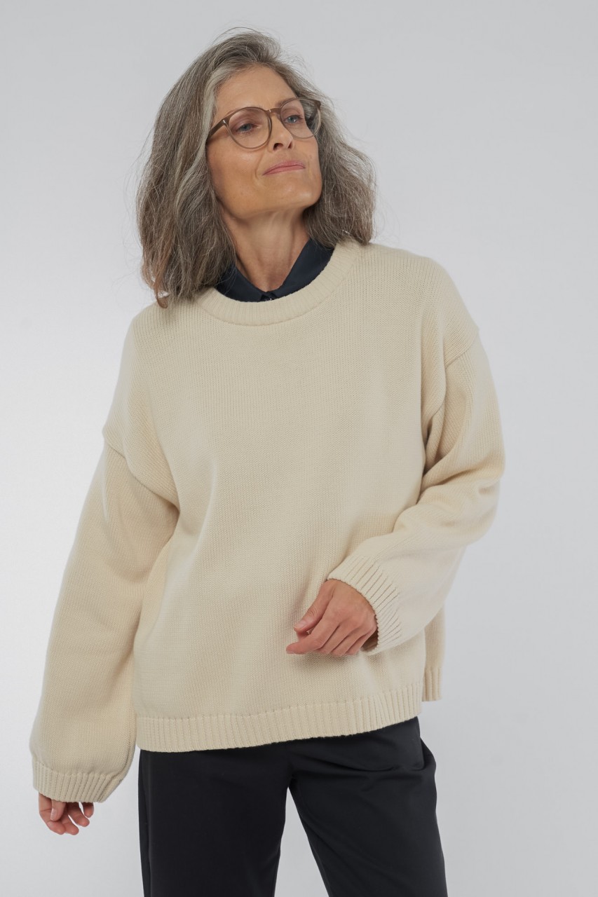 Aria Knitted Sweater aus Bio Baumwolle günstig online kaufen