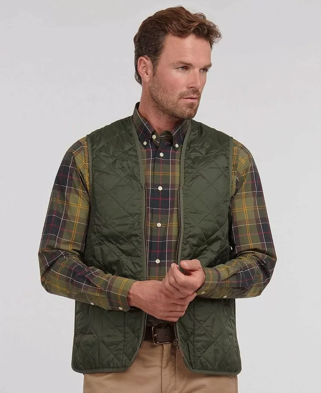 Barbour Innenfutter Beaufort Olivgrün - Größe 54 günstig online kaufen