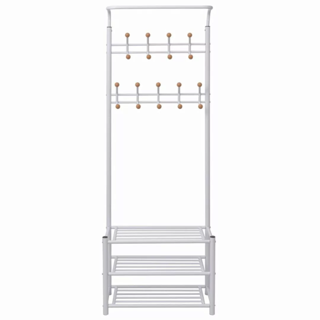 Garderobe Mit Schuhablage 68ã32ã182,5 Cm Weiß günstig online kaufen