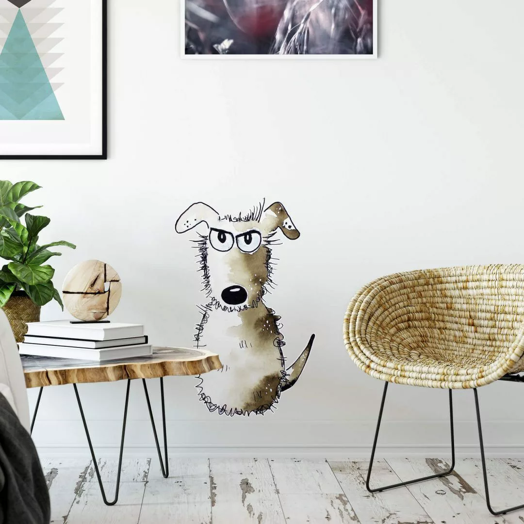 Wall-Art Wandtattoo »Lebensfreude Kleiner Hund«, (1 St.), selbstklebend, en günstig online kaufen
