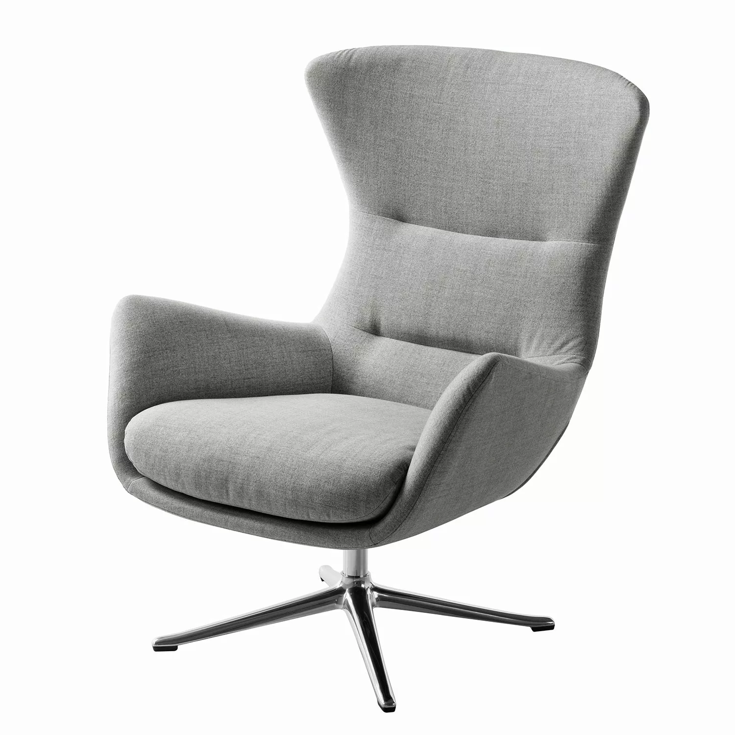 home24 Studio Copenhagen Sessel Hepburn III Hellgrau Webstoff 84x99x96 cm ( günstig online kaufen