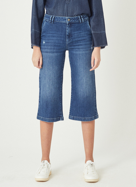 Tera - Crop Fit Denim Jeans Aus Bio Baumwolle günstig online kaufen