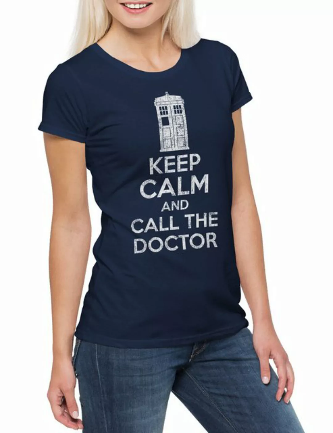 Urban Backwoods Print-Shirt Keep Calm And Call The Doctor Damen T-Shirt Dok günstig online kaufen