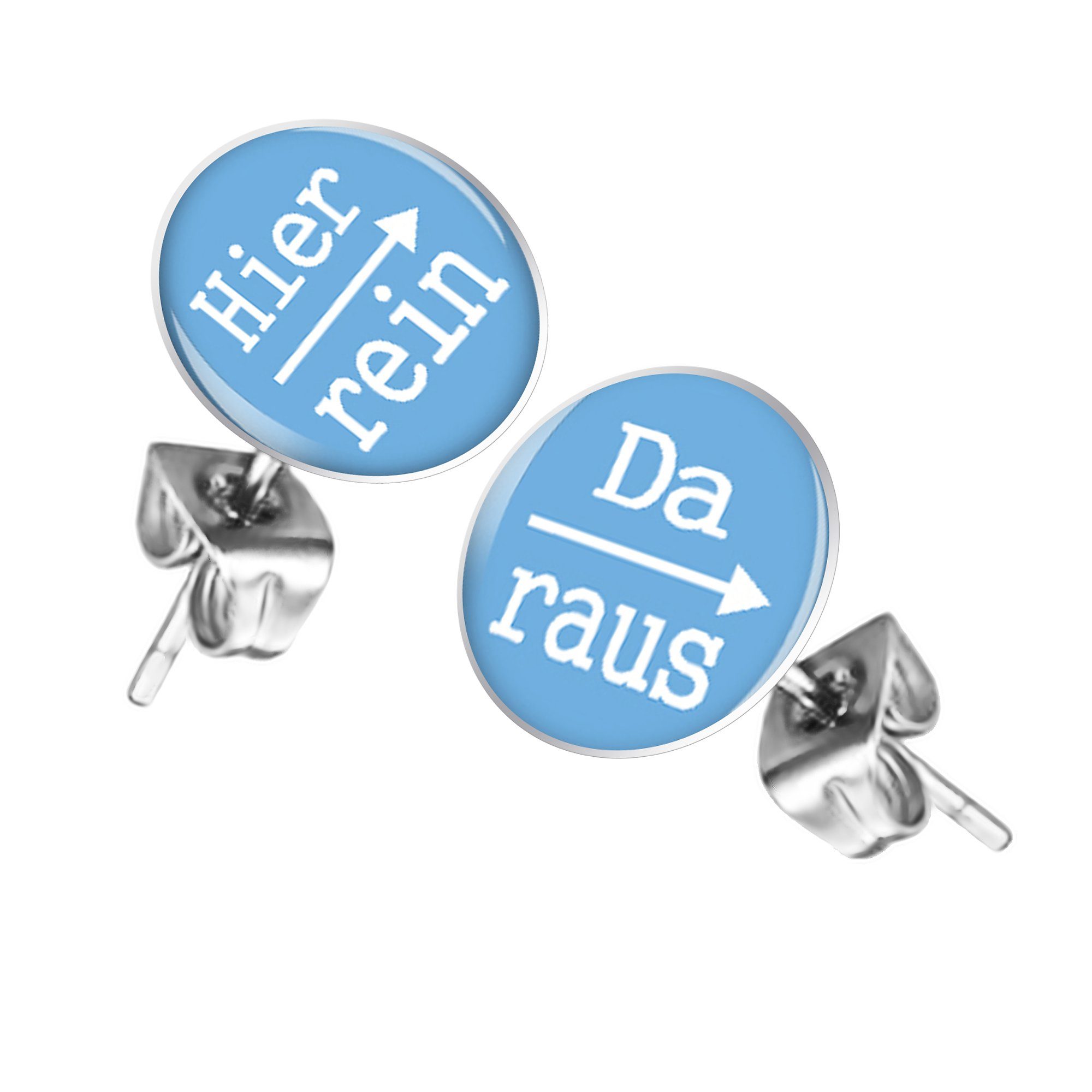 Taffstyle Paar Ohrstecker Lustige Ohrringe Platte günstig online kaufen