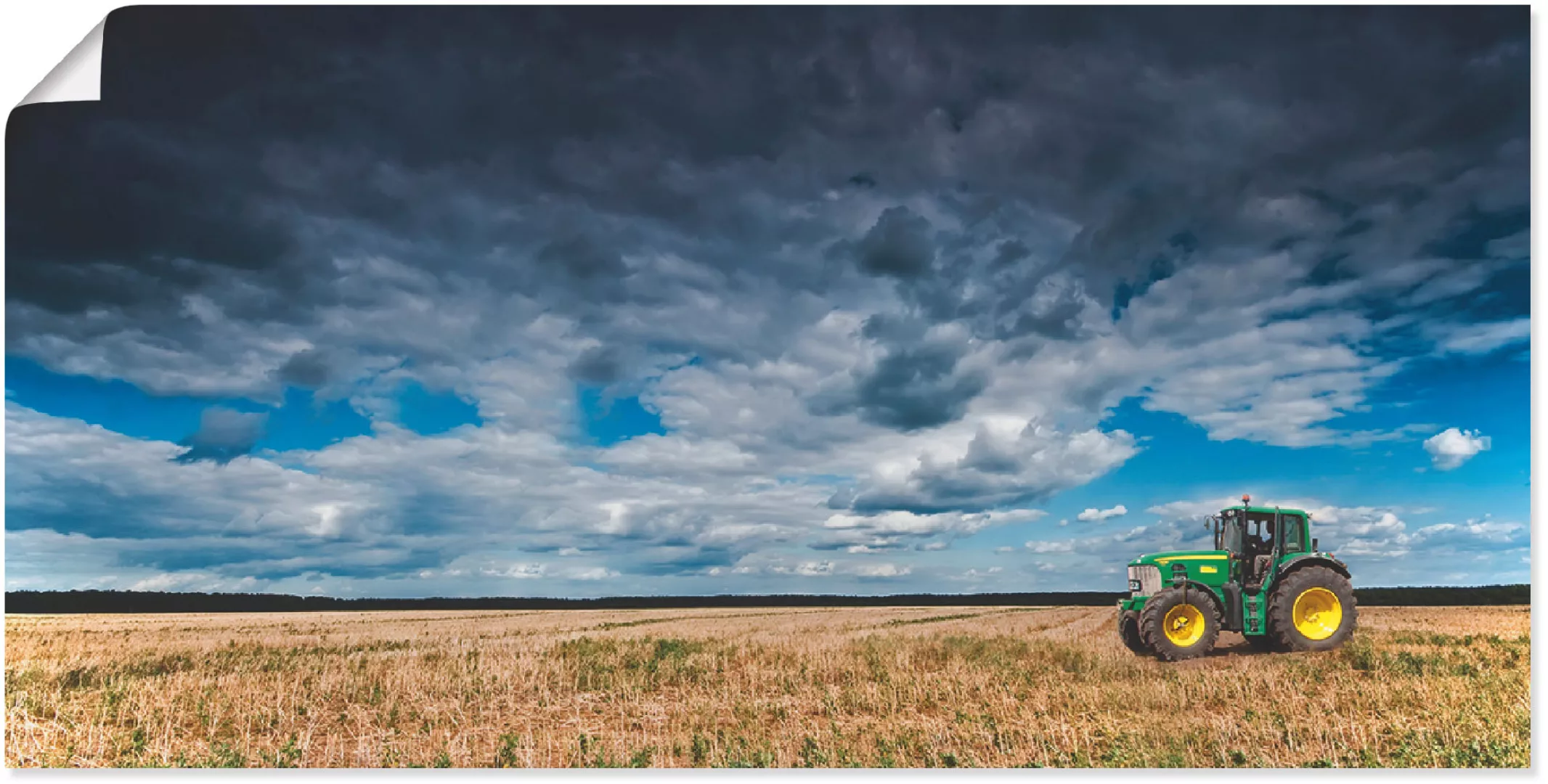 Artland Wandbild "Traktor Landschaftsfotografie", Traktoren, (1 St.), als P günstig online kaufen