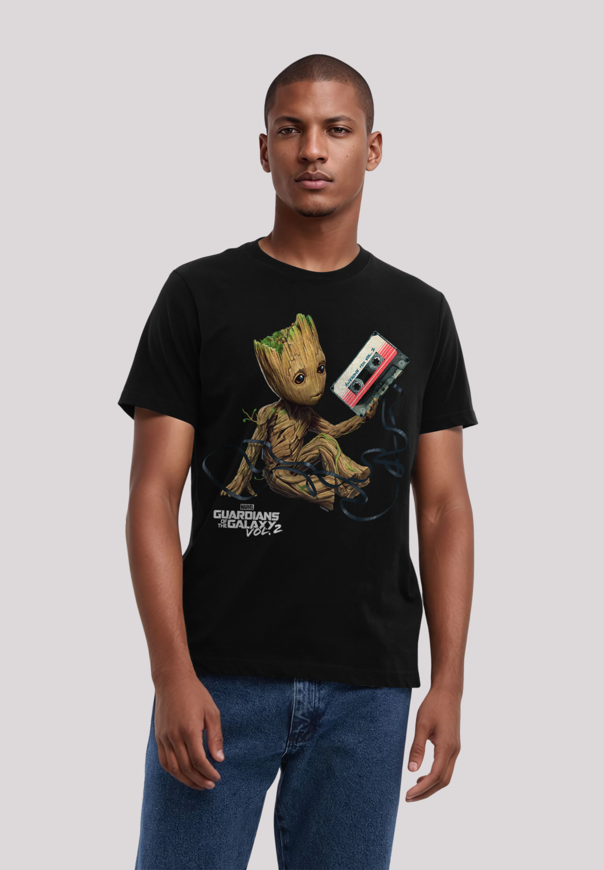 F4NT4STIC T-Shirt "Marvel Guardians Of The Galaxy Vol2 Groot Tape", Premium günstig online kaufen