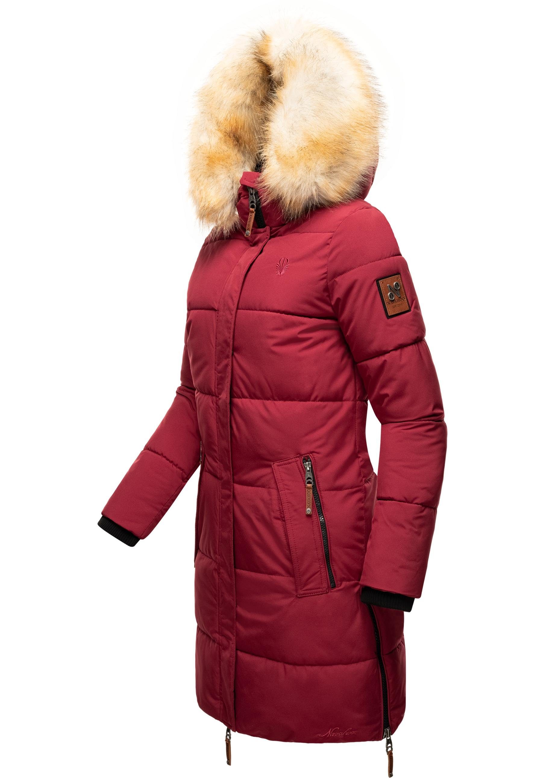 Navahoo Wintermantel "Halina", modischer Damen Winter Steppmantel mit Kapuz günstig online kaufen