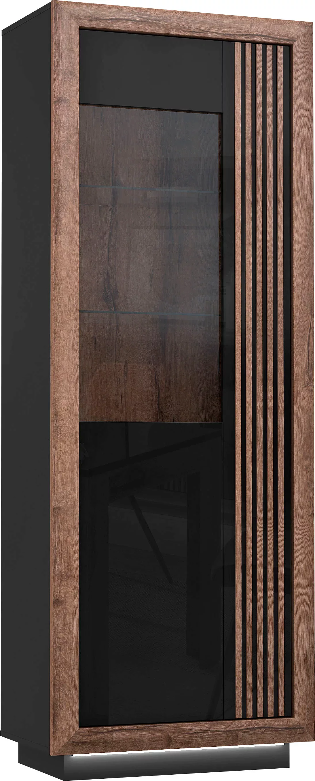 FORTE Highboard "Savona", Höhe 197 cm, inkl. Sockelbeleuchtung günstig online kaufen