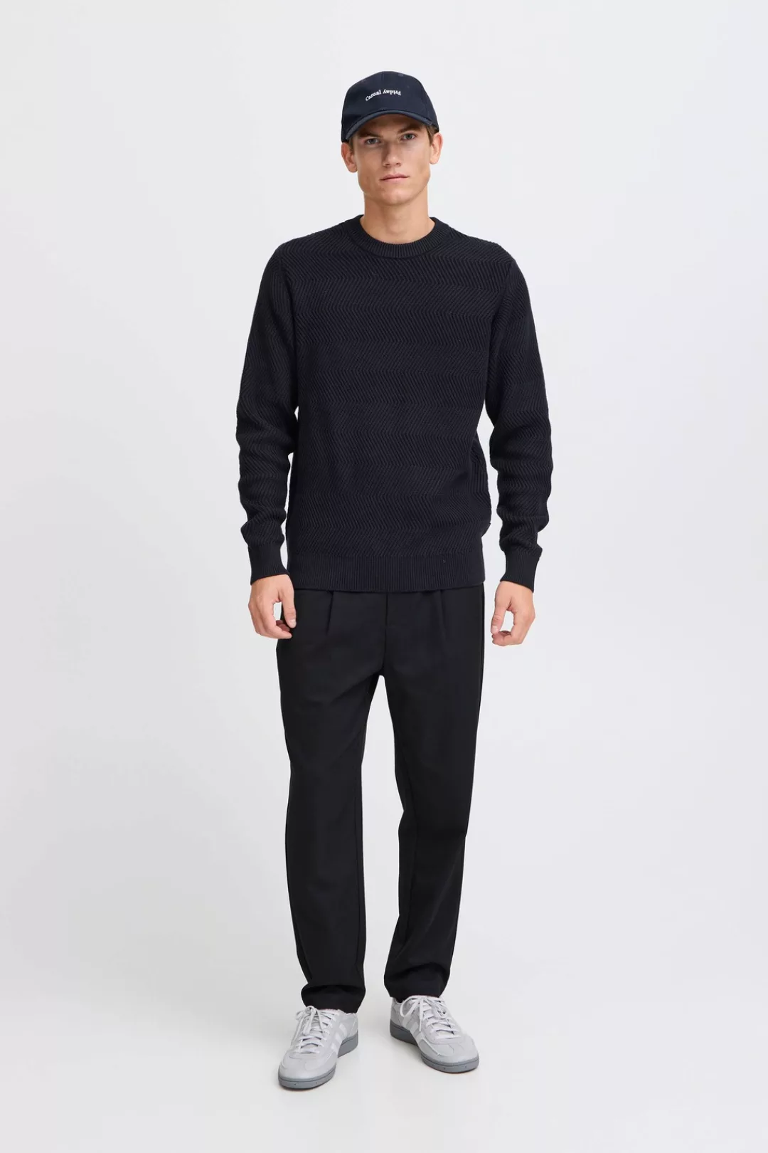 Casual Friday Strickpullover CFKARL structured crew neck knit schicker Stri günstig online kaufen