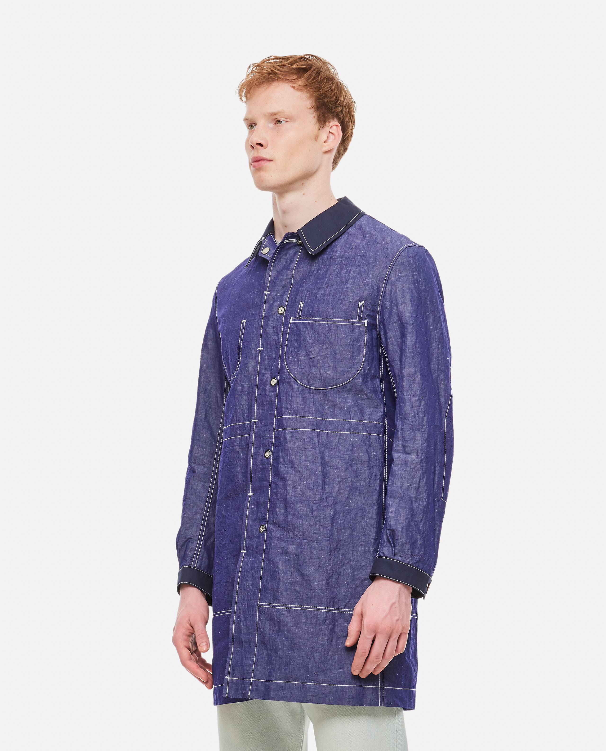 DENIM COTTON LINEN COAT günstig online kaufen