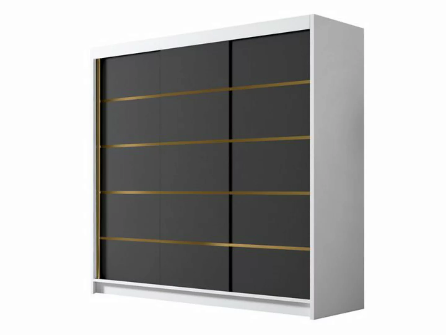 MIRJAN24 Kleiderschrank Evo VII (mit drei Schwebetüren) 200x58x215 cm günstig online kaufen