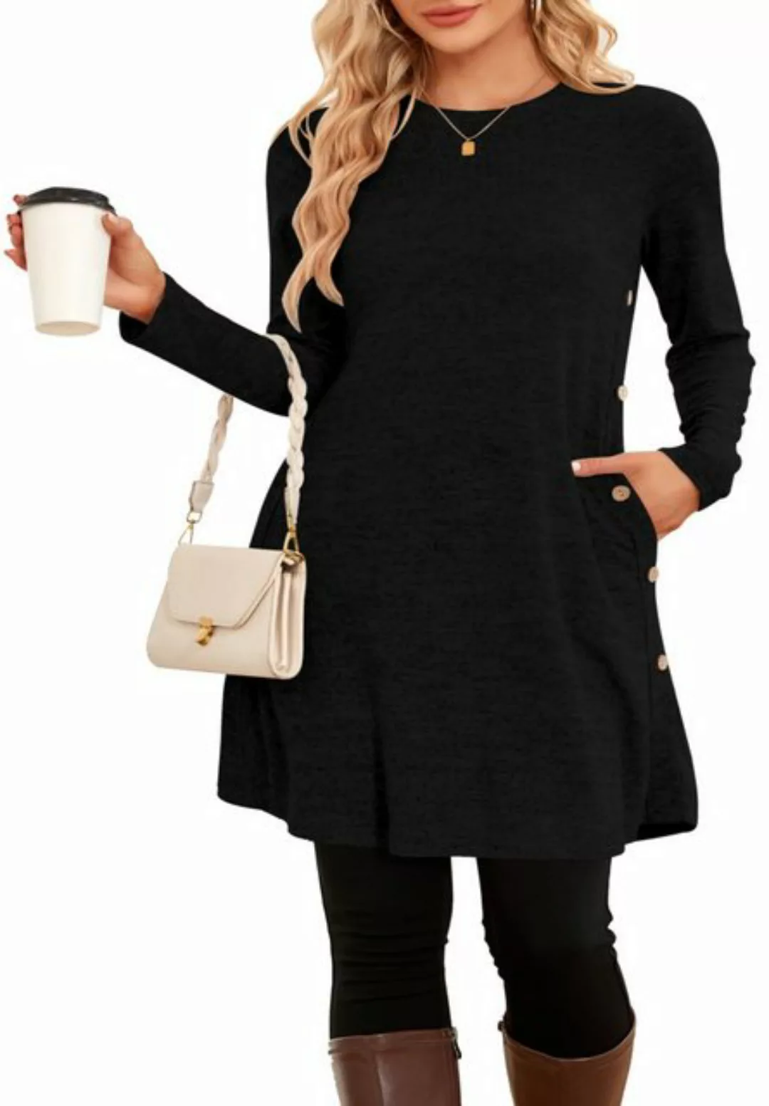 Opspring Etuikleid Pullover-Kleider für Damen, Winter, langärmelig, Kausale günstig online kaufen