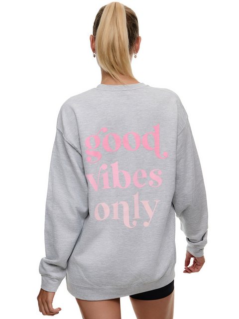 Worldclassca Sweatshirt Worldclassca Oversized Sweatshirt Good Vibes Print günstig online kaufen