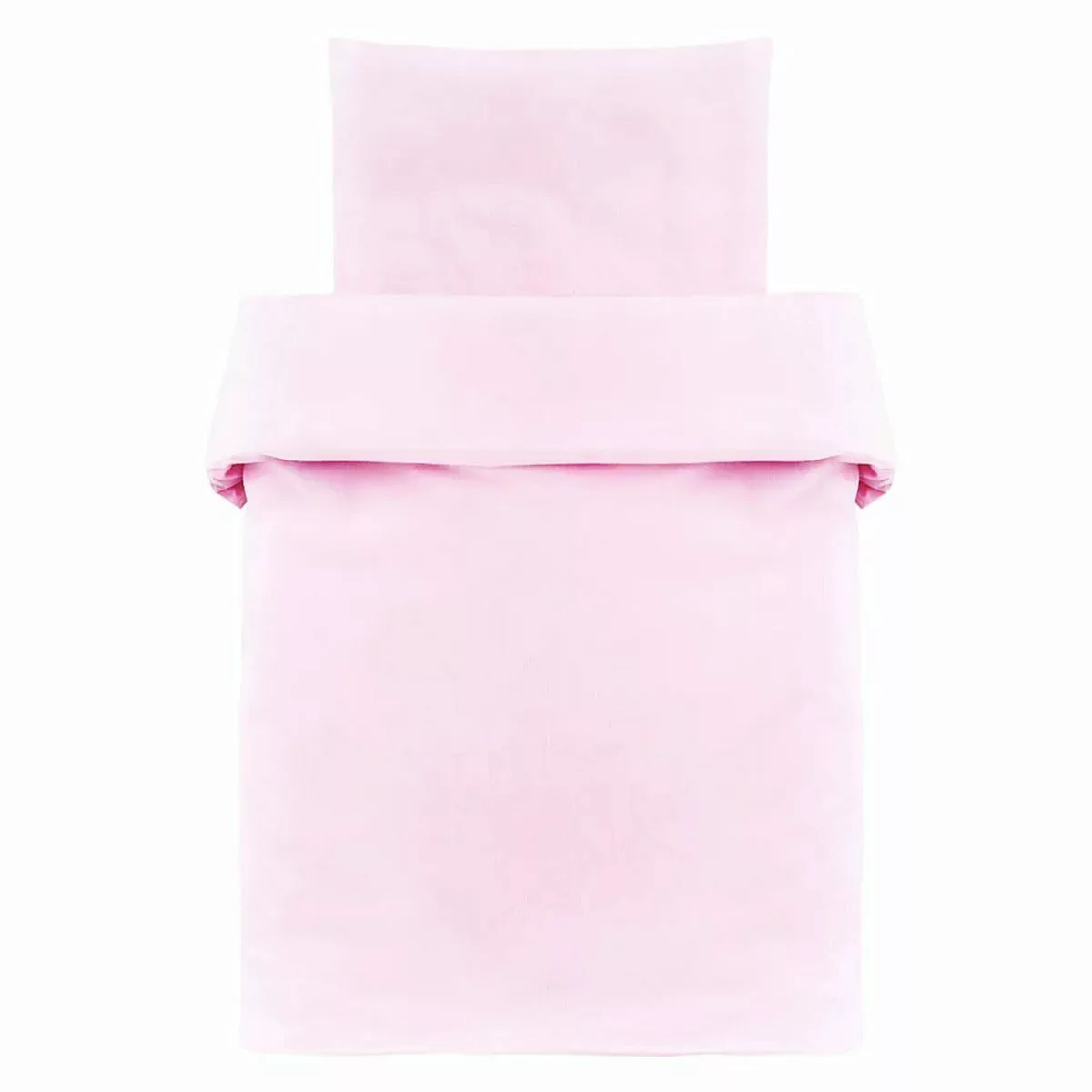 Makian Kinderbettwäsche Uni Rosa, Baumwolle, Kinderbettwäsche günstig online kaufen