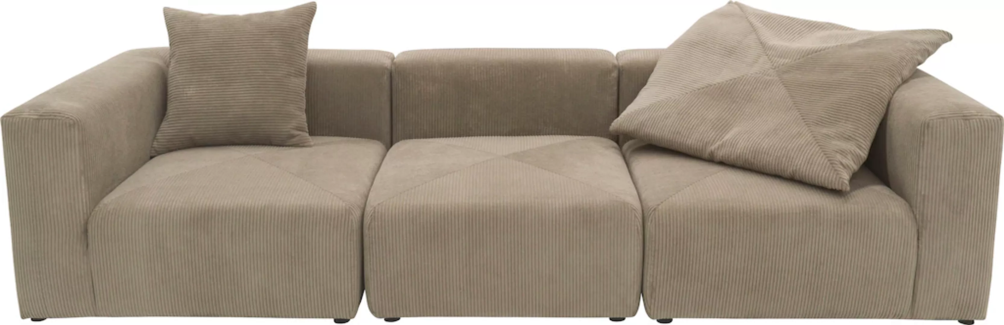 RAUM.ID Big-Sofa "Gerrid", Cord-Bezug, bestehend aus Modulen: 2 Eck- und ei günstig online kaufen