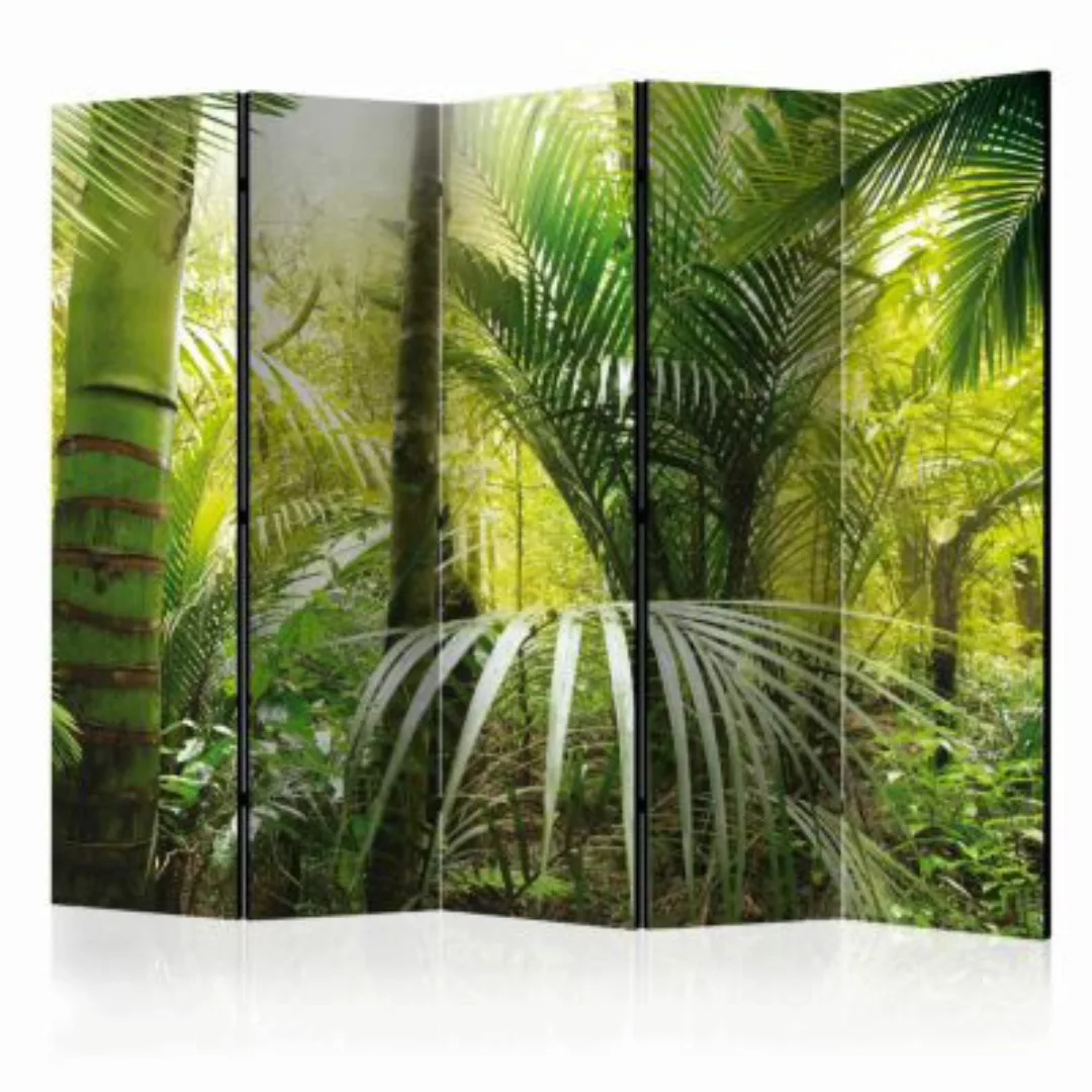 artgeist Paravent Green alley II [Room Dividers] mehrfarbig Gr. 225 x 172 günstig online kaufen