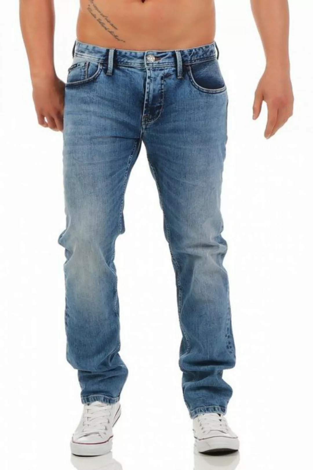 Big Seven Regular-fit-Jeans Big Seven Morris Medium Blue Regular Fit Herren günstig online kaufen