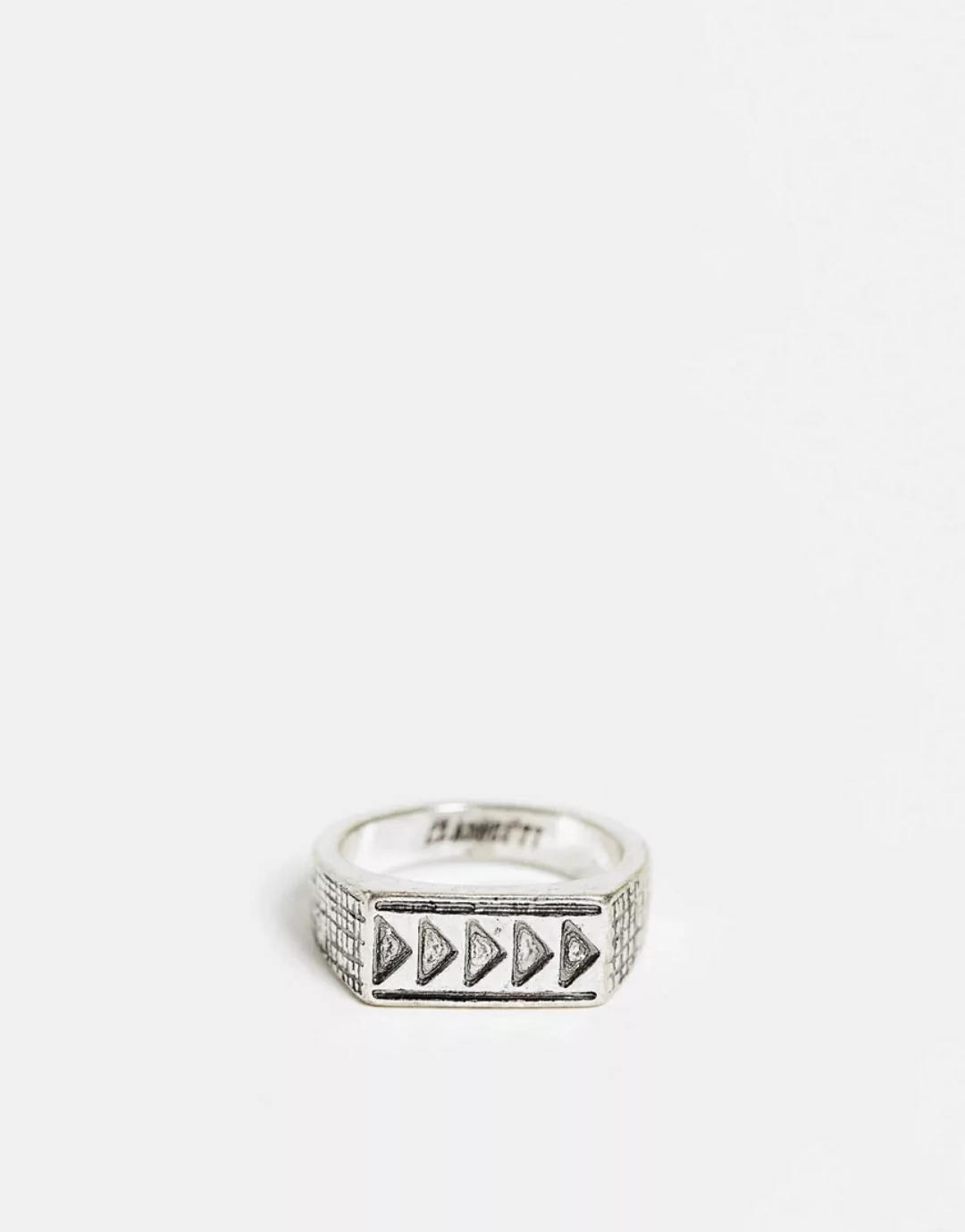 Classics 77 – Silberfarbener Ring mit Pfeil-Design günstig online kaufen