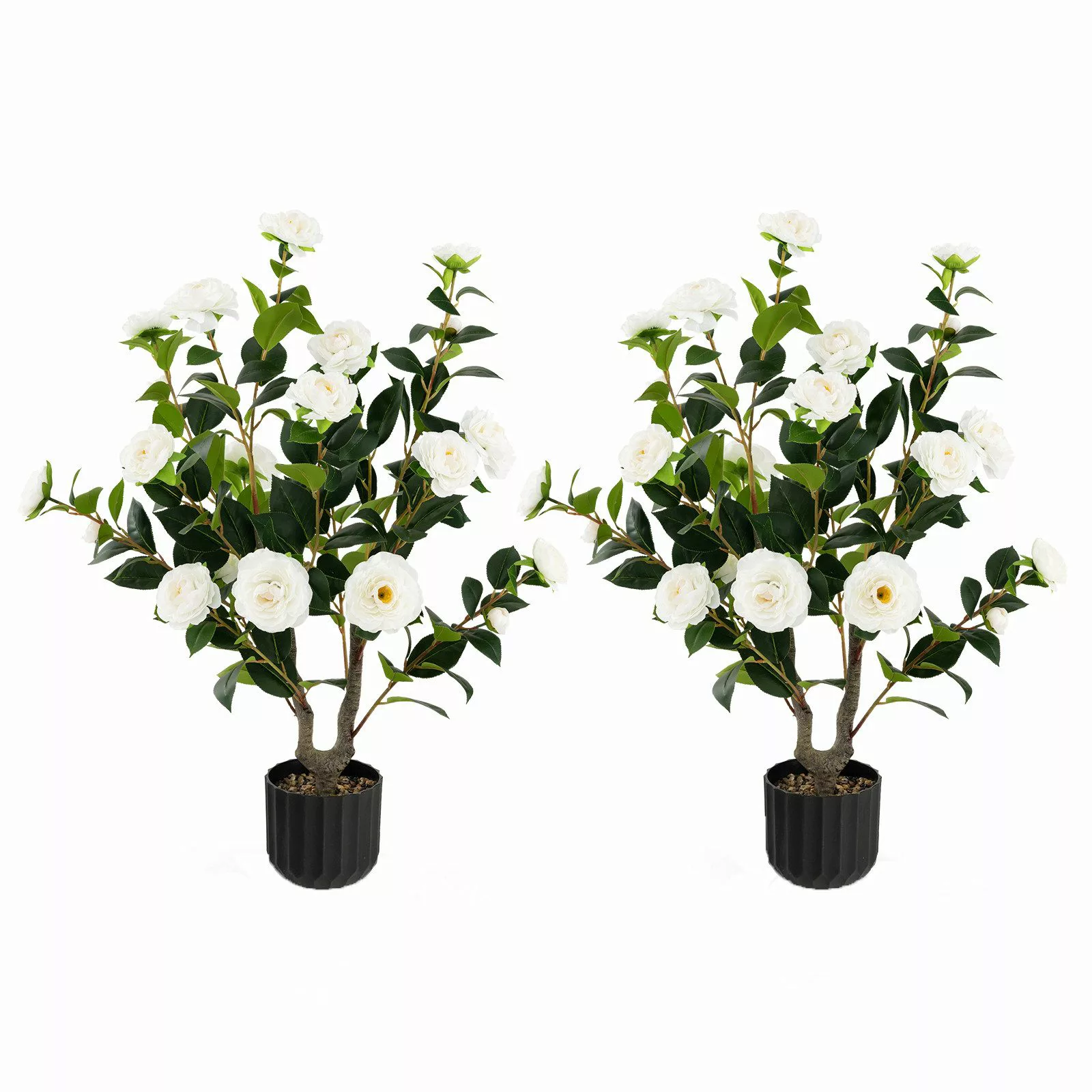 Kunstbaum Kamelie, COSTWAY, Höhe 95 cm, günstig online kaufen