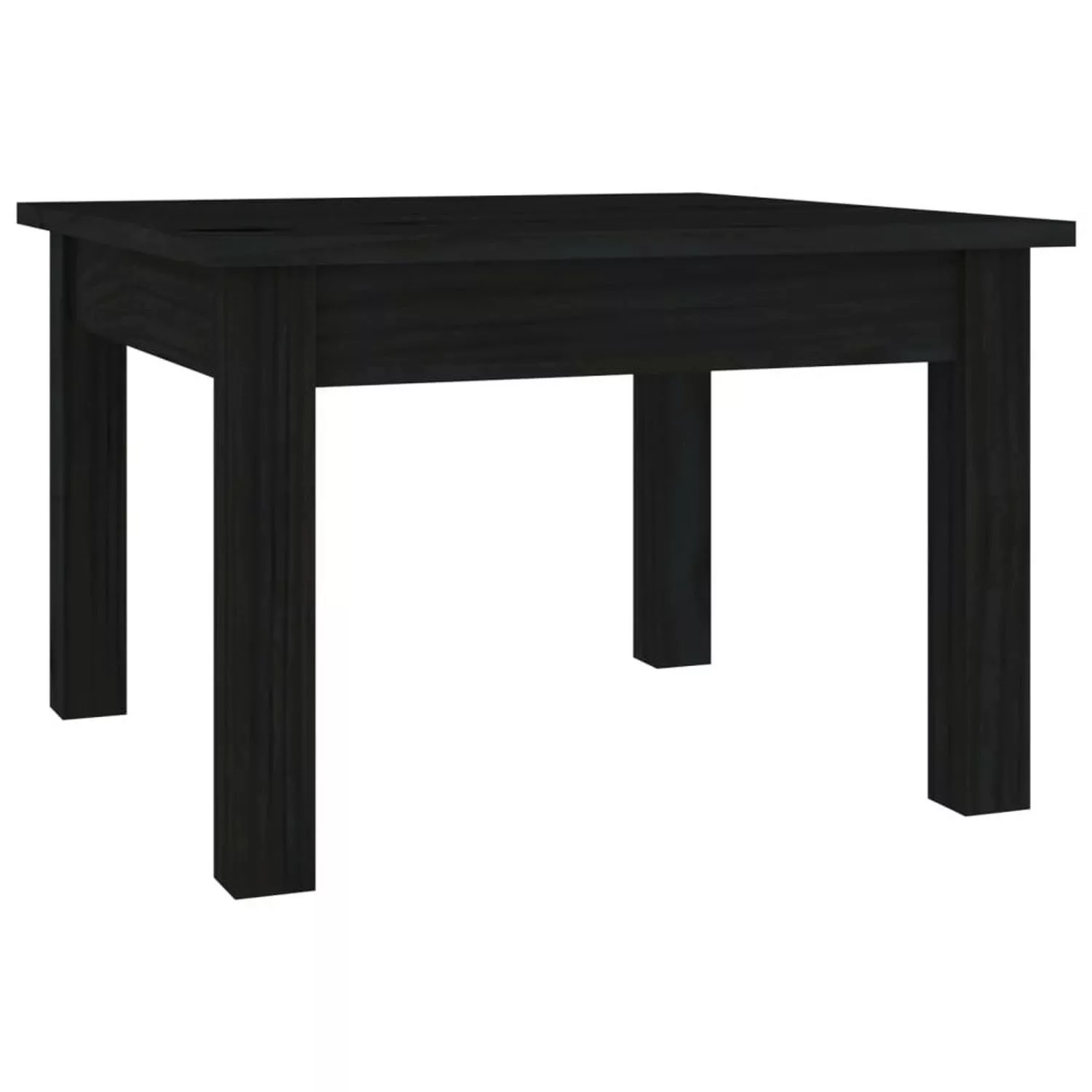 vidaXL Couchtisch Schwarz 45x45x30 cm Massivholz Kiefer günstig online kaufen