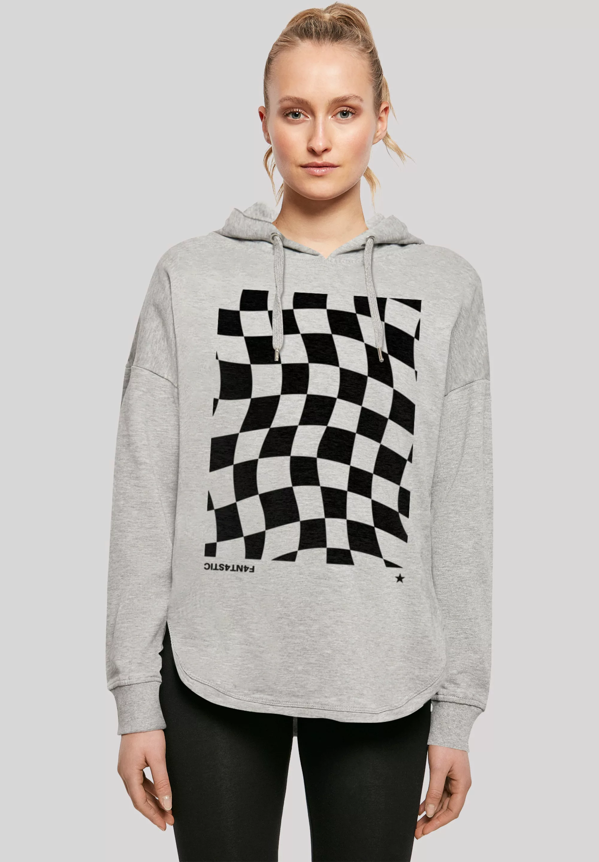 F4NT4STIC Kapuzenpullover "Wavy Schach Muster", Print günstig online kaufen