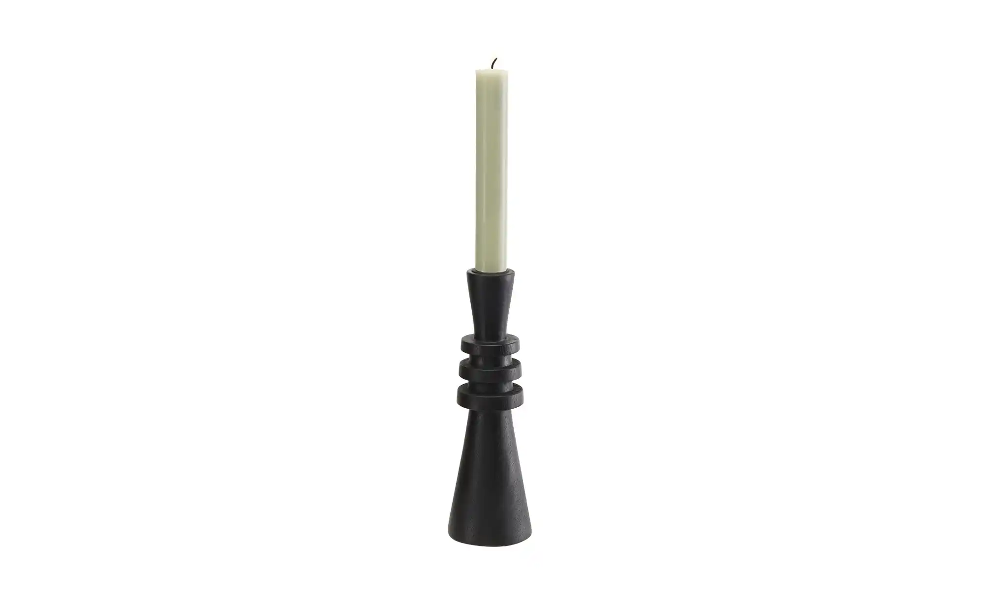 Kerzenhalter ¦ schwarz ¦ Holz ¦ Maße (cm): H: 20  Ø: 7 Accessoires > Kerzen günstig online kaufen