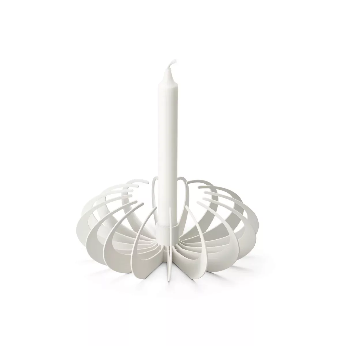 DesignHouseStockholm - Shadow Kerzenhalter - weiß/H x Ø 8x20.9cm günstig online kaufen