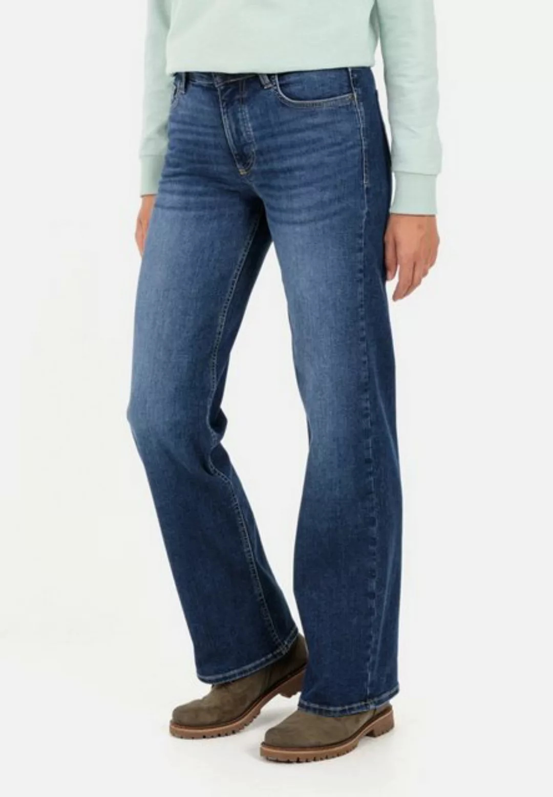 camel active 5-Pocket-Jeans mit weiten Hosenbeinen Loose Fit günstig online kaufen