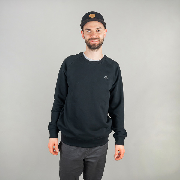 Herren Pullover/sweater Aus Bio-baumwolle Goaty - Schwarz günstig online kaufen