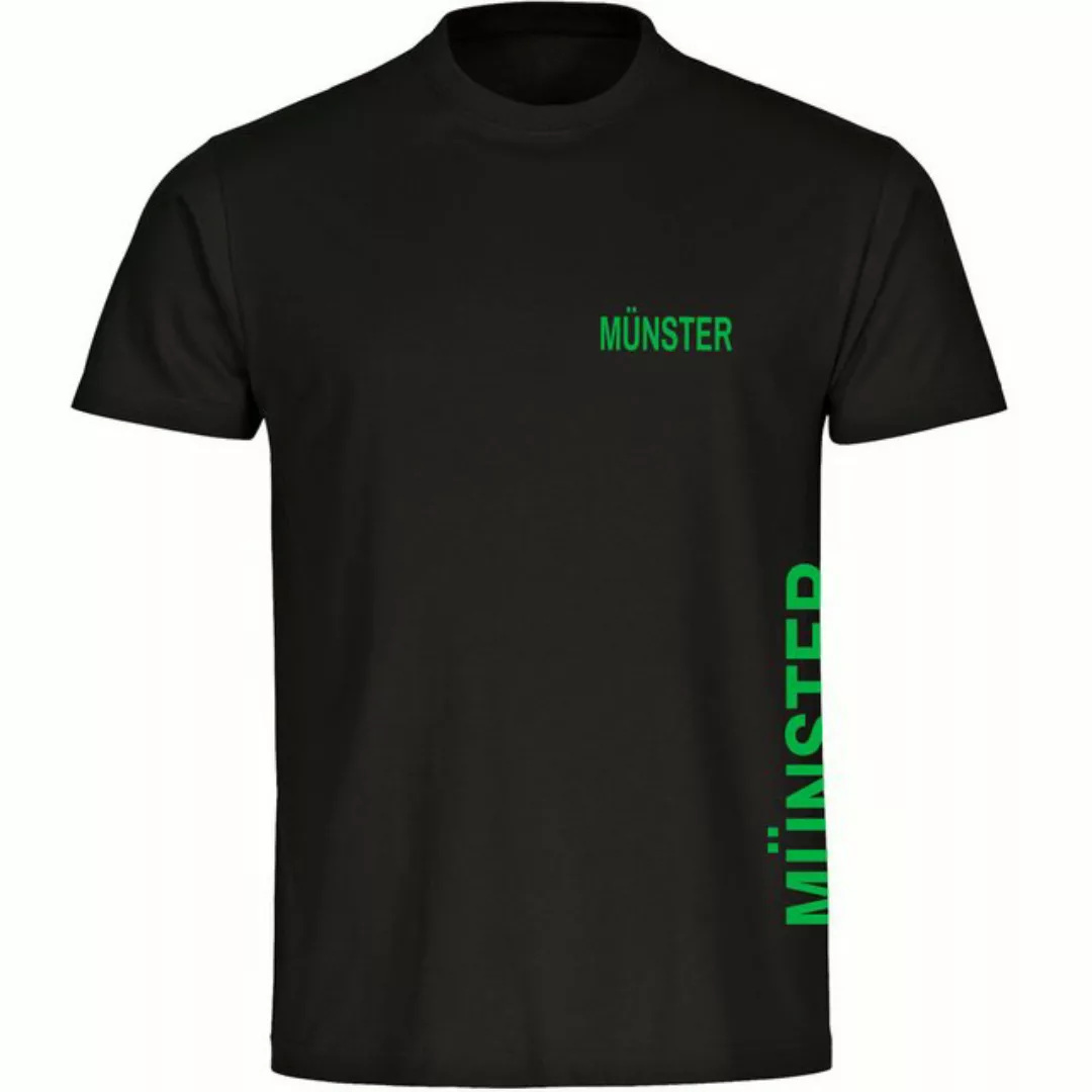 multifanshop T-Shirt Herren Münster - Brust & Seite - Männer günstig online kaufen