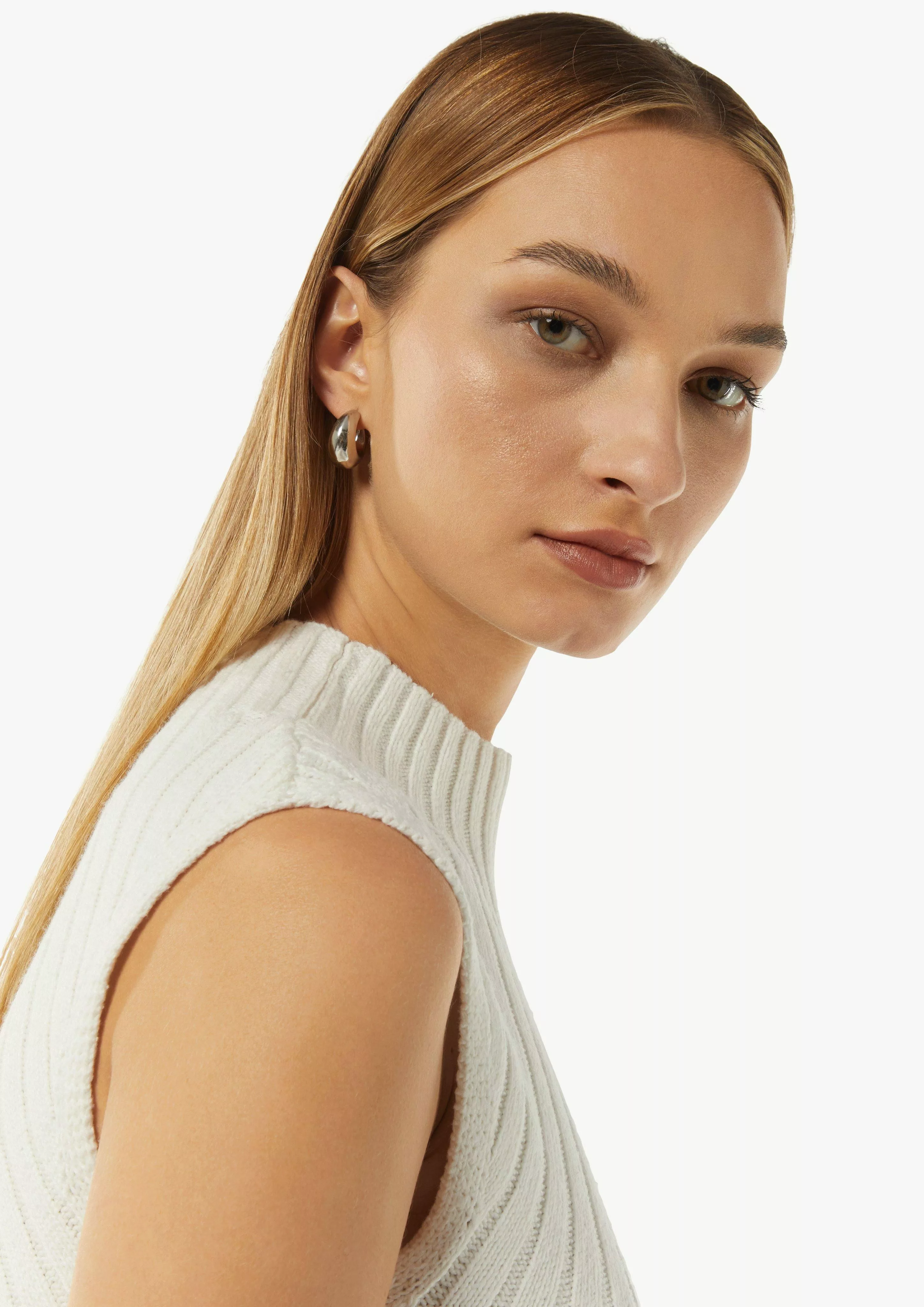 comma casual identity Pullunder Gerippter Strickpullunder günstig online kaufen