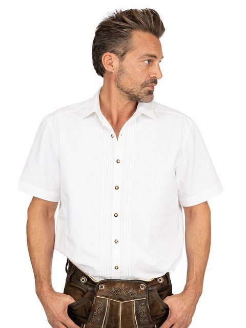 OS-Trachten Trachtenhemd Kurzarmhemd CHIEMSEE weiß (Slim Fit) günstig online kaufen