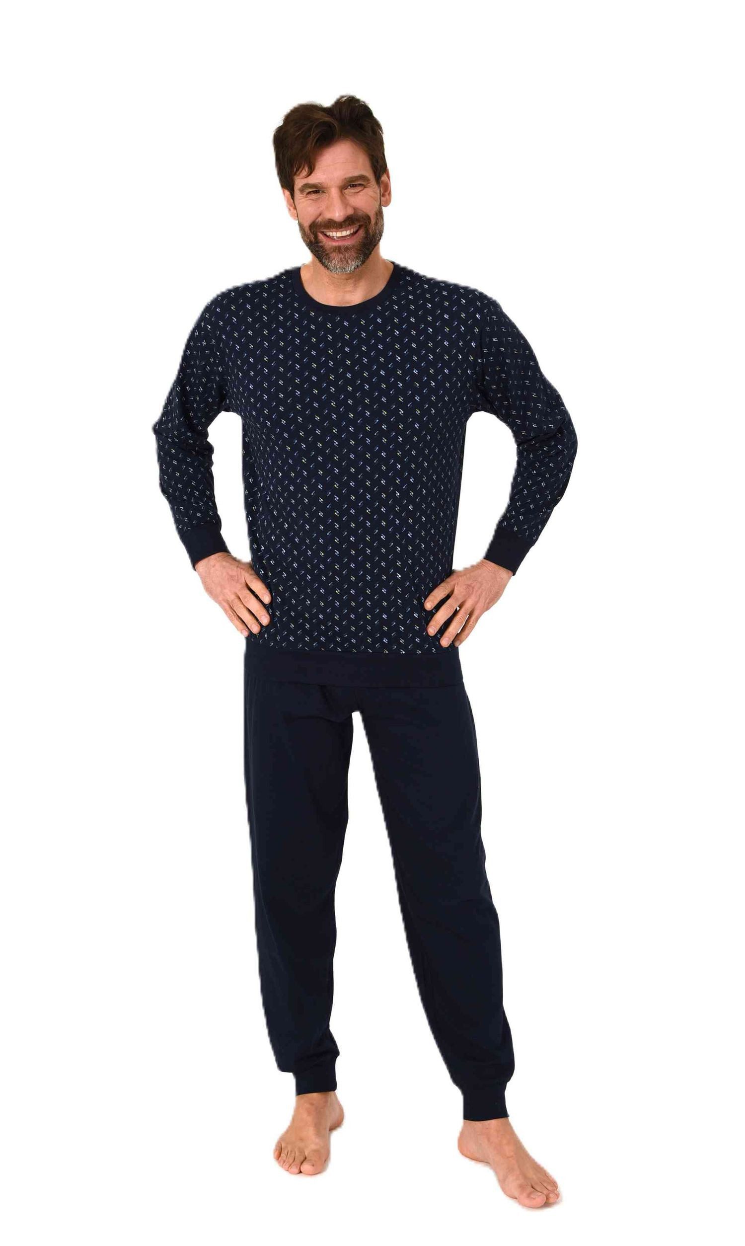 Normann Pyjama Normann Herren langarm Schlafanzug günstig online kaufen