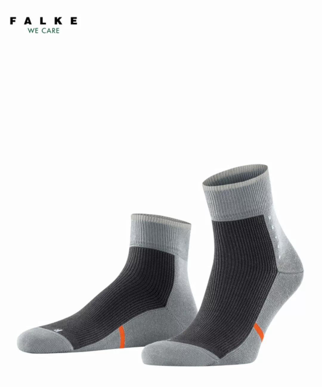 FALKE Versatile Socken, 46-48, Grau, Mehrfarbig, Baumwolle (Bio), 12486-329 günstig online kaufen
