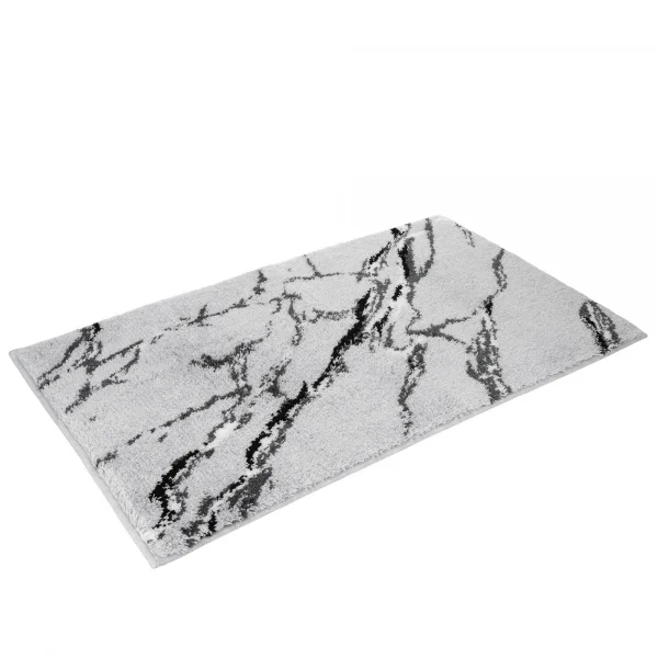 Vossen Badteppiche Marble - Farbe: light grey - 0006 - 60x100 cm günstig online kaufen