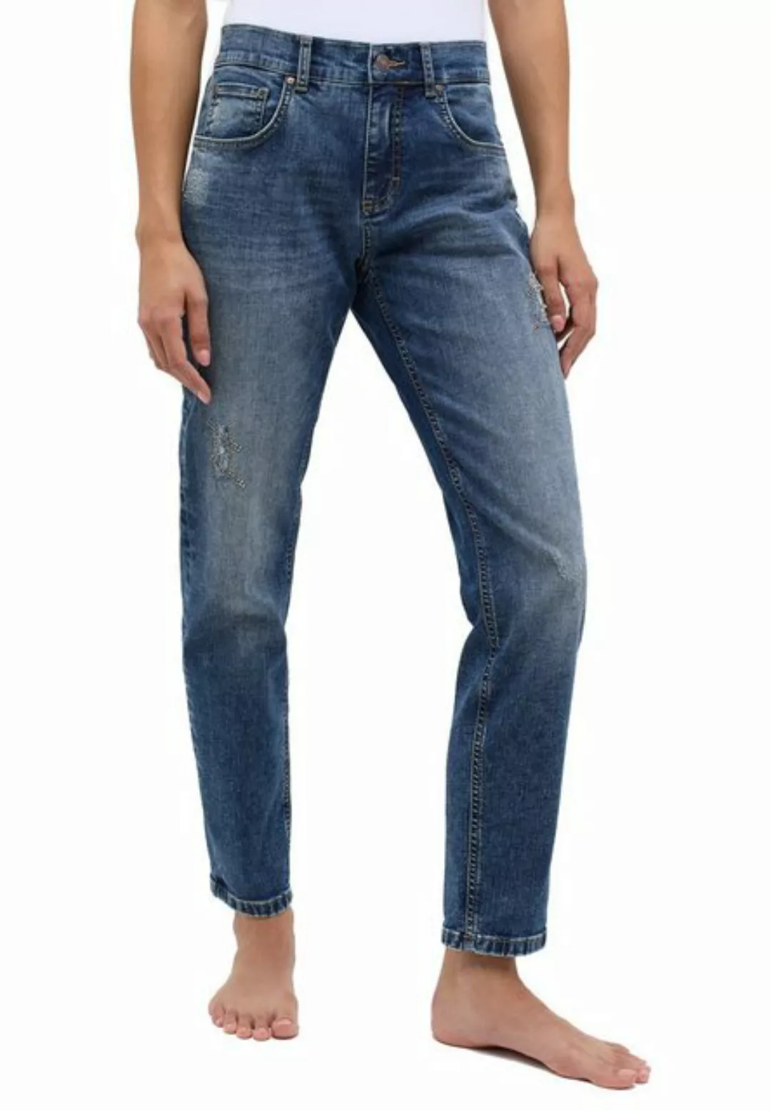 ANGELS 5-Pocket-Jeans Angels Jeans Boyfriend Diamond - blue used 36 (1-tlg) günstig online kaufen