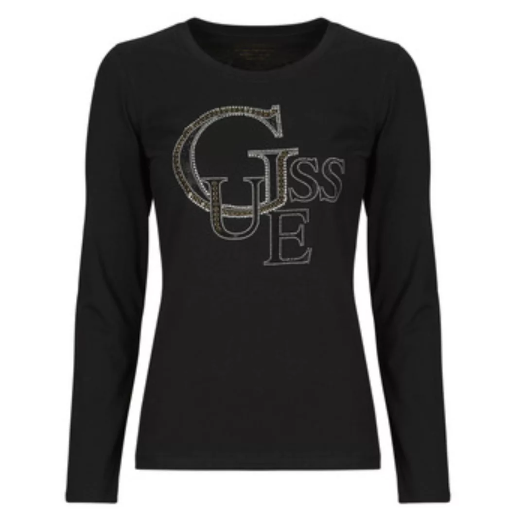 Guess  Langarmshirt LS RN GUESS STUDDED LOGO TEE günstig online kaufen