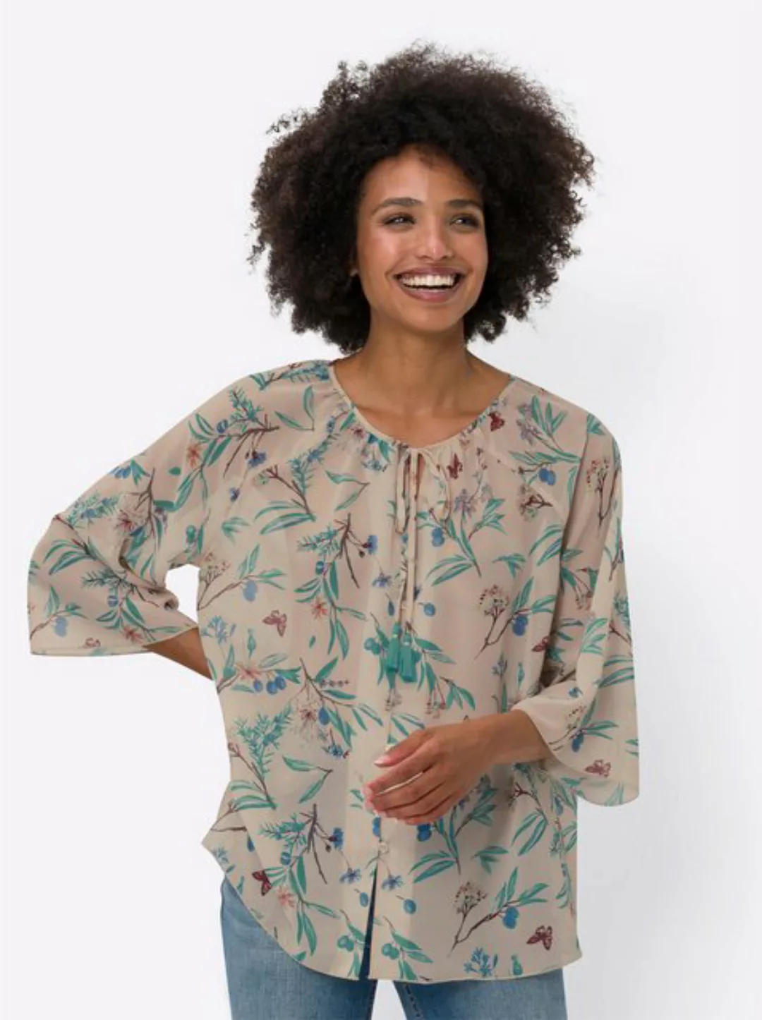 heine Klassische Bluse Druckbluse günstig online kaufen