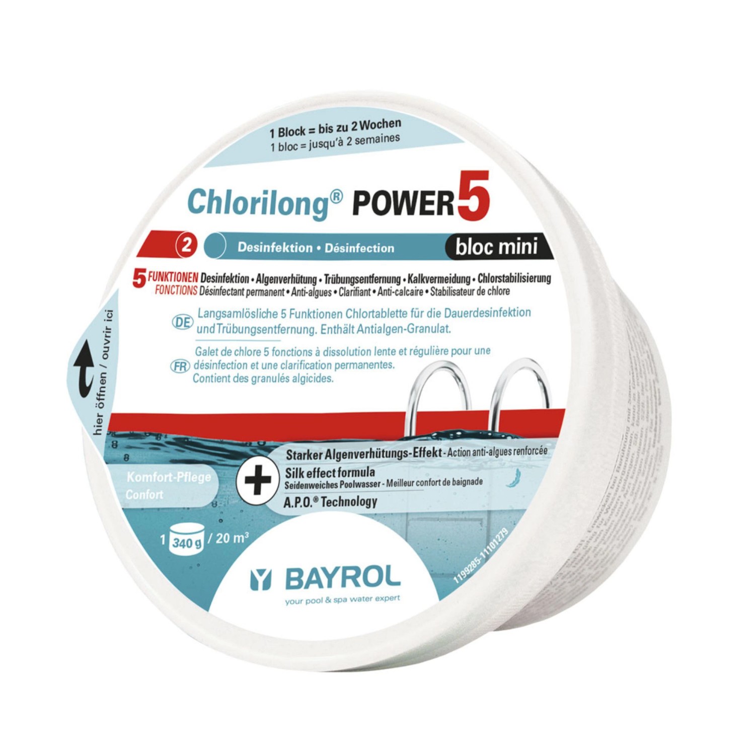 Bayrol Chlorilong Power5 Bloc 5 Funktionen Maxi-Chlortablette 340 g günstig online kaufen