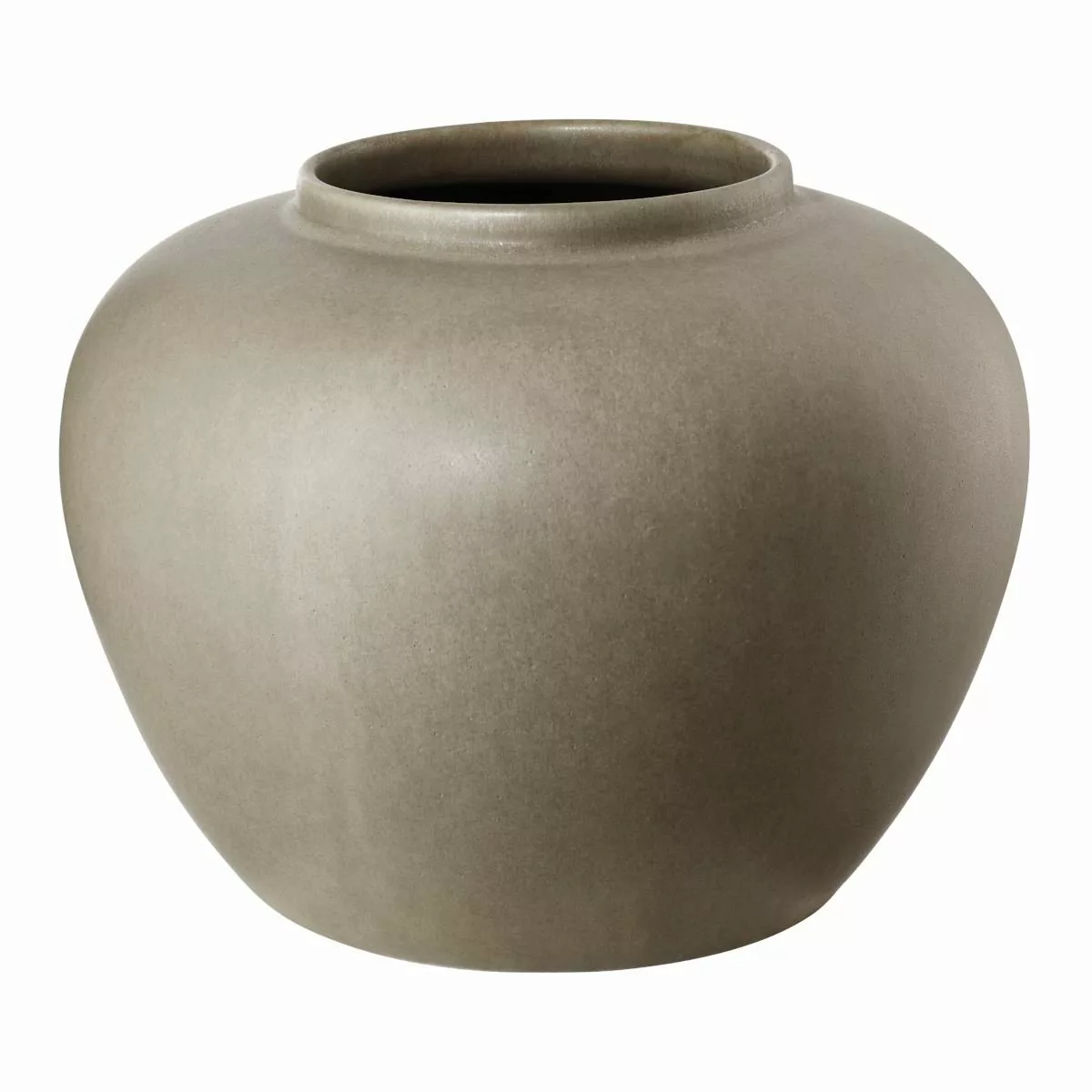 ASA SELECTION Vase  Florea ¦ grau ¦ Steingut ¦ Maße (cm): H: 18  Ø: 11.5 Ac günstig online kaufen